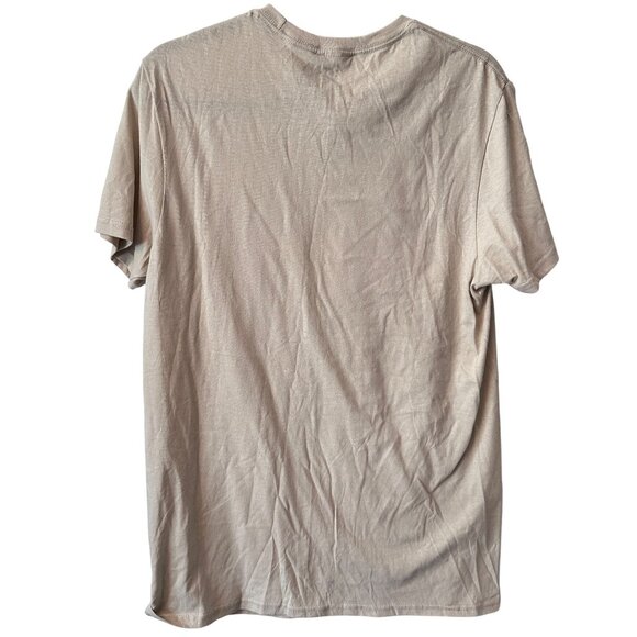 Star Wars Join The Dark Side T-Shirt NWT Beige Darth Vader Stormtrooper Graphic - Picture 2 of 5